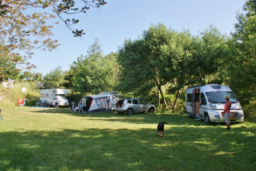 Campingpitch Caravan on grass or gravel
