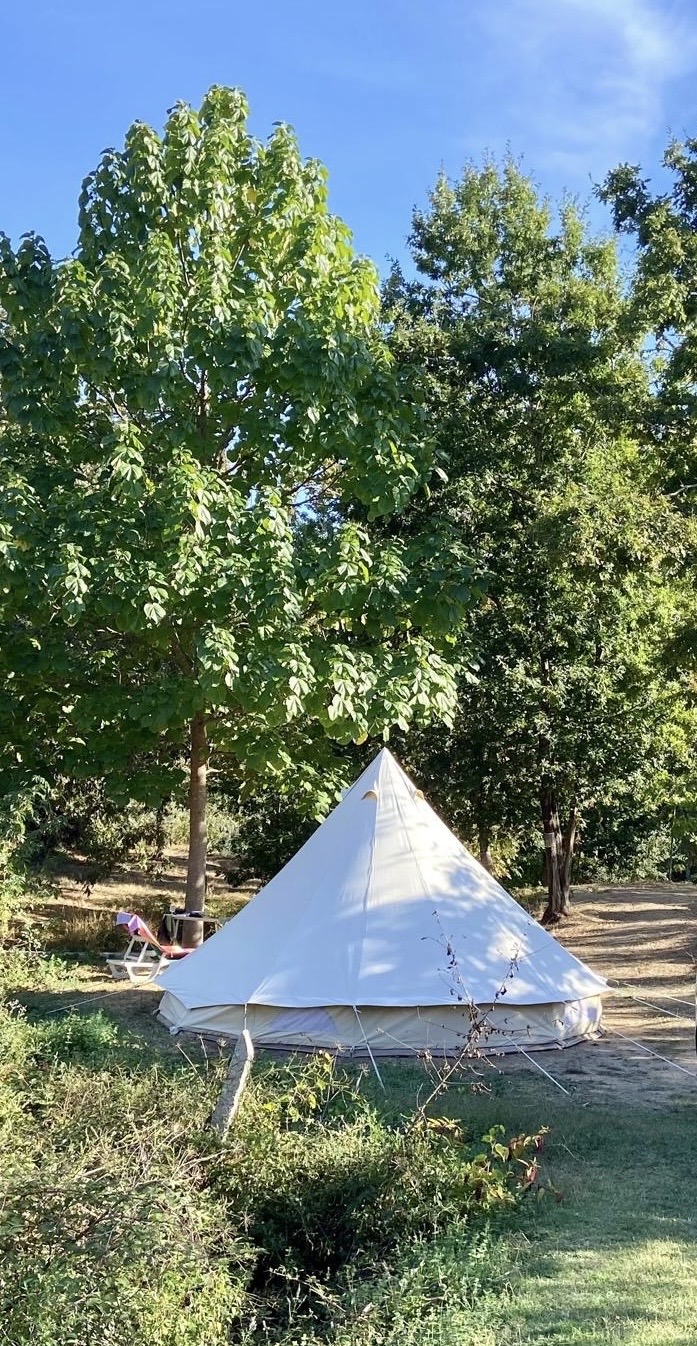 Campingpitch (roof)Tent or Popup trailer grass